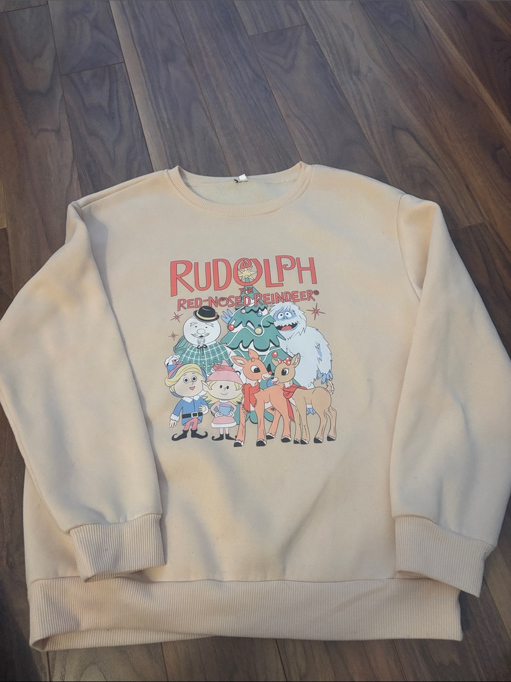 Rudolph Graphic Crewneck Sweatshirt - Cream